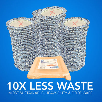 🍽️ Peel Plate Multi-Layer Reusable Dinner Plates