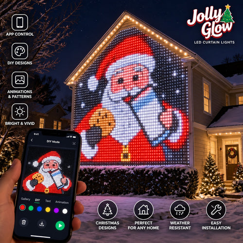 🎄 Smart DIY Programmable Curtain String Lights – Create Your Own Holiday Magic
