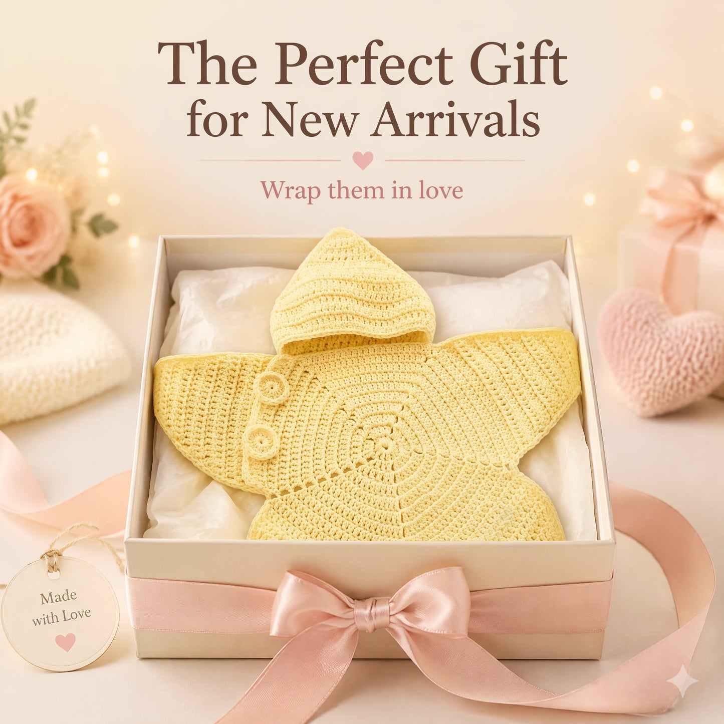 👶 StarSnuggle™ Handmade Knitted Starfish Baby Sleeping Bag