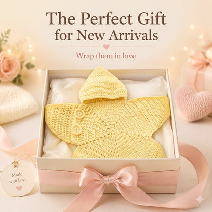 👶 StarSnuggle™ Handmade Knitted Starfish Baby Sleeping Bag