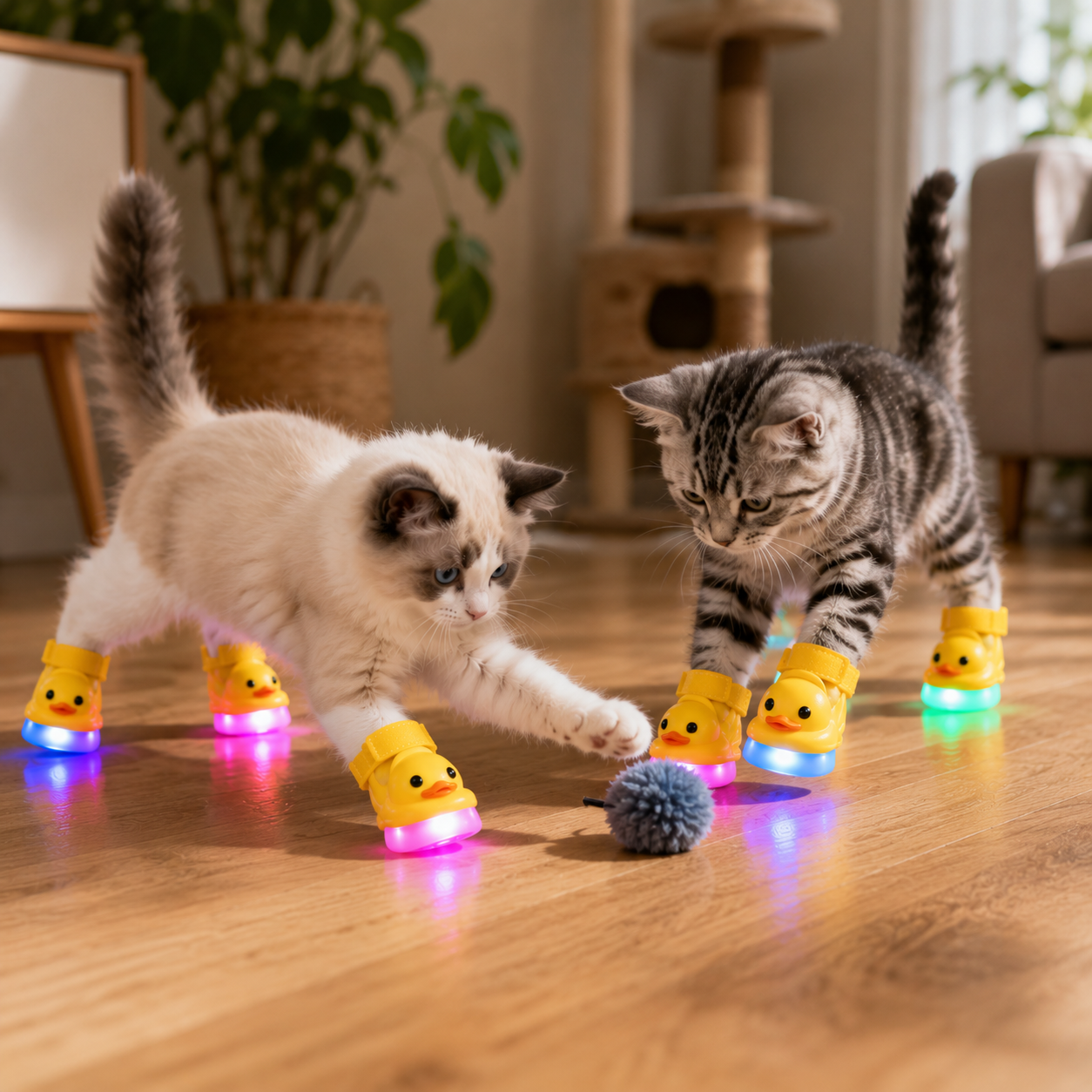 🐥 DuckGlow™ LED Pet Shoes – Make Every Step Fun & Adorable😻