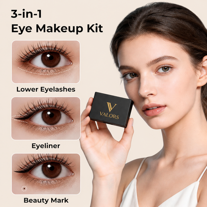 👁️✨ VALORS™ 3-IN-1 EYELINER &amp; LASH STAMP KIT