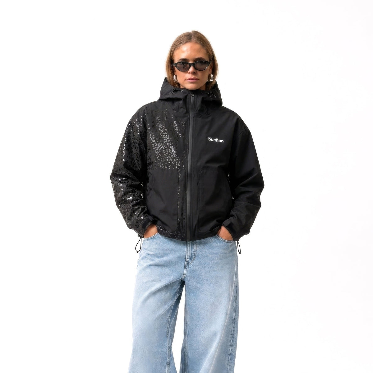 Water Reactive Cheetah Rain Jacket