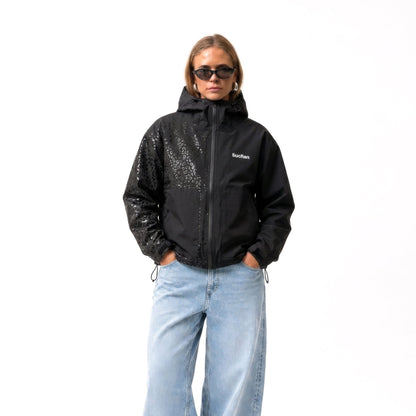 Water Reactive Cheetah Rain Jacket