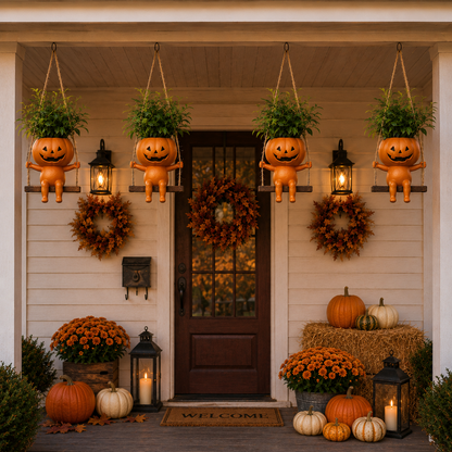🎃 Pumpkin Planter | The Easiest Way To Make Your Porch Feel Like Fall