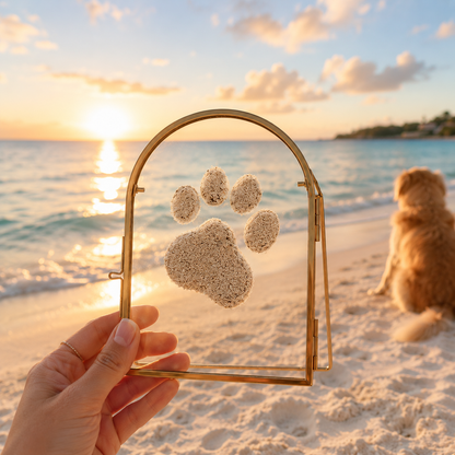 🐾 Capture Your Dog's First Beach Paw Print Forever