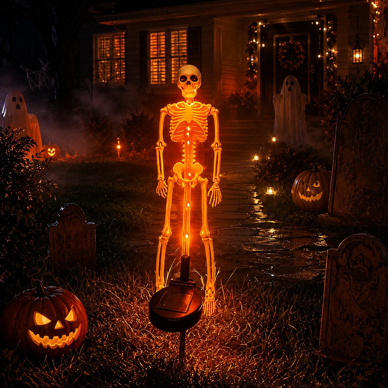 🎃 Halloween Early Bird Sale 🔥💀 Solar Skeleton Yard Stake