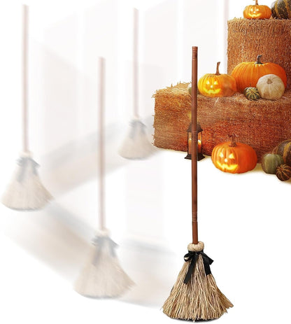 🧙‍♀️Self-Moving Halloween Witch Broom: Motion-Activated Spooky Decor