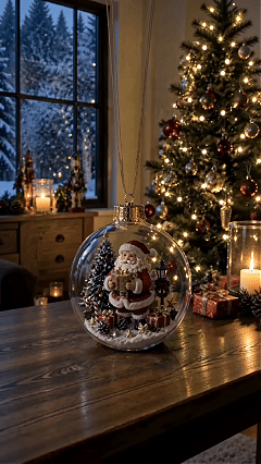 🔥HOT SALE - 🎄Glowing Christmas Diorama Ornament✨