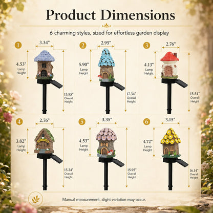 🍄Solar Fairy-Tale Mushroom Cottage Garden Light