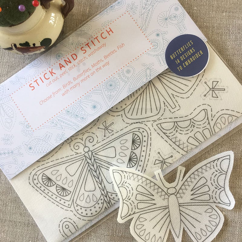 Water soluble embroidery transfers