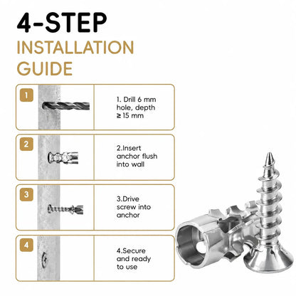 🔧FLASH SALE: 6×14MM SHORT EXPANSION SCREW SET — FIX LOOSE HINGES IN SECONDS!🔧