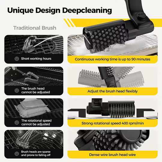 🍖Cordless Rechargeable High-Power Electric BBQ Brush