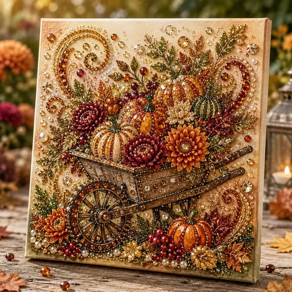 🍁 Rustic Farmhouse Cart