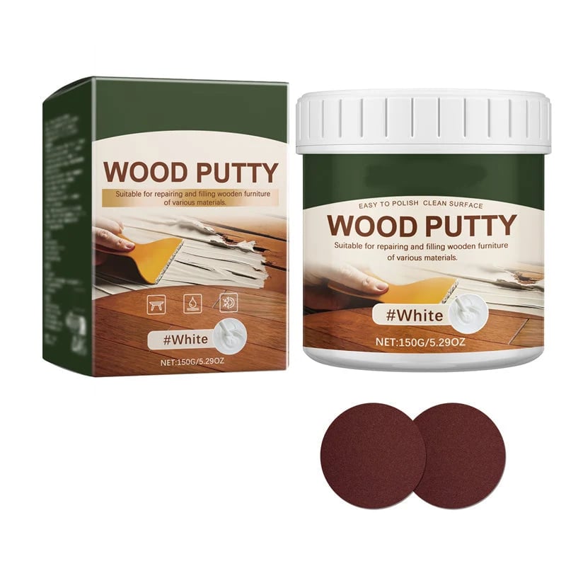 🚪Wood Repair Filler Putty – Fills Cracks & Chips, Smooths Surfaces