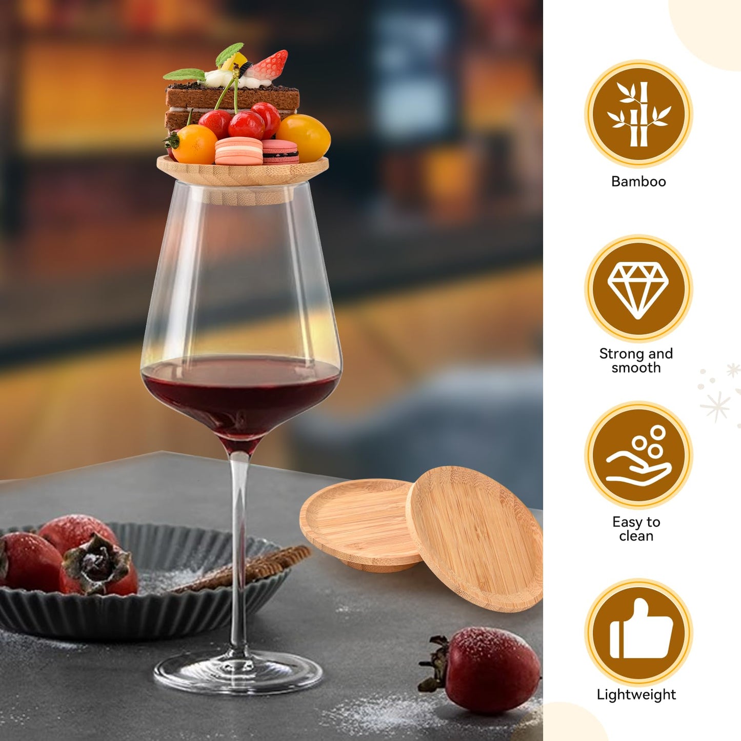 🍷HOLIDAY SALE: 10-PIECE BAMBOO CHARCUTERIE TOPPERS — ELEVATE YOUR WINE NIGHT!🍷