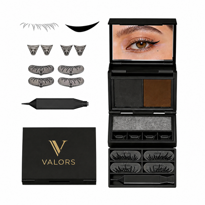 👁️✨ VALORS™ 3-IN-1 EYELINER &amp; LASH STAMP KIT