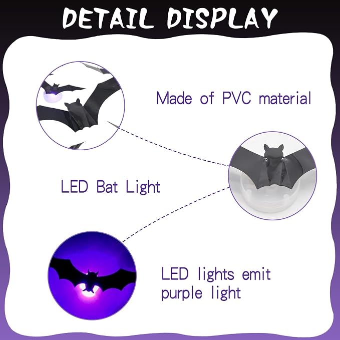 Halloween 3D Lighted LED Flashing Bats 🦇 | Buy 2 Get 1 FREE Limited Time Offer