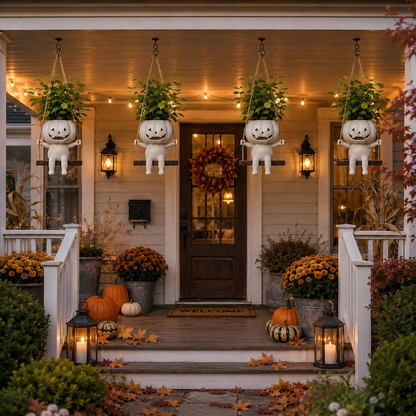 🎃 Pumpkin Planter | The Easiest Way To Make Your Porch Feel Like Fall