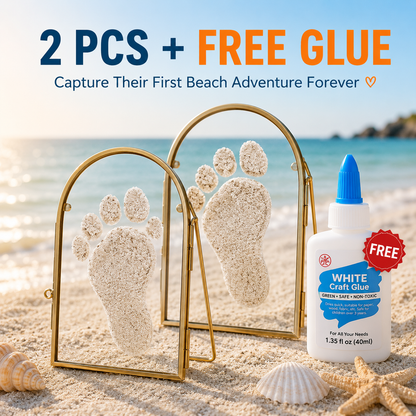 👣 Capture Baby's First Beach Steps – Sand Print Memory Frame