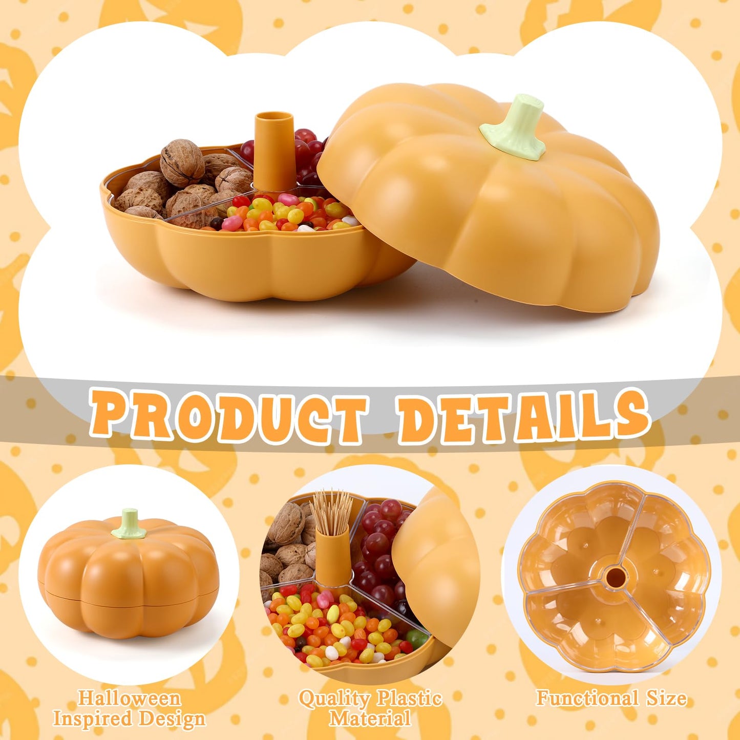 🎃Big Pumpkin Snack Holder with Lid