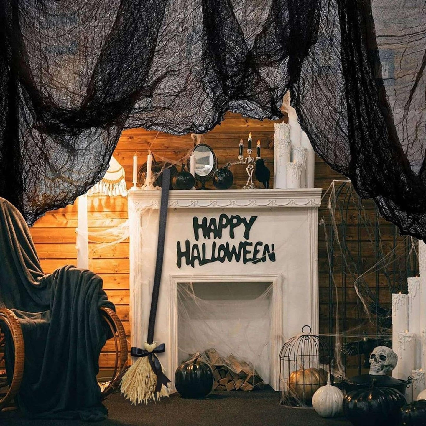🧹HALLOWEEN FINAL CLEARANCE: THE GHOSTLY ANIMATED BROOM — FLOATS, SWAYS &amp; LAUGHS!🧹