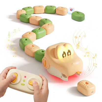 🐍🎮2 Pack Magnetic Snake Game, RC Eating Snake Toys for Kids