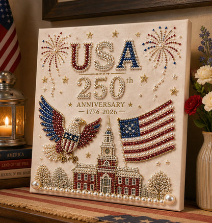 🔥Buy 2 Free shipping - USA 250th Anniversary DIY Pearl Painting Kit ✨❤️‍🔥