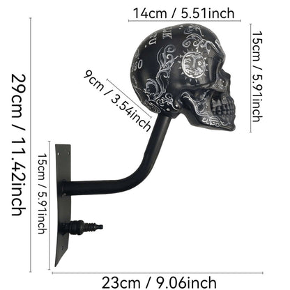 Skull Helmet Wall Mount – Heavy-Duty Biker Helmet & Gear Holder