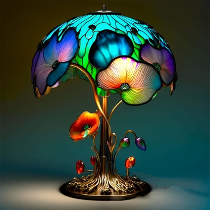 🍄 Tiffany-Style Mushroom Lamp