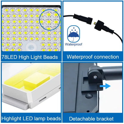 Smart Sensor Solar Outdoor Courtyard Wall Light