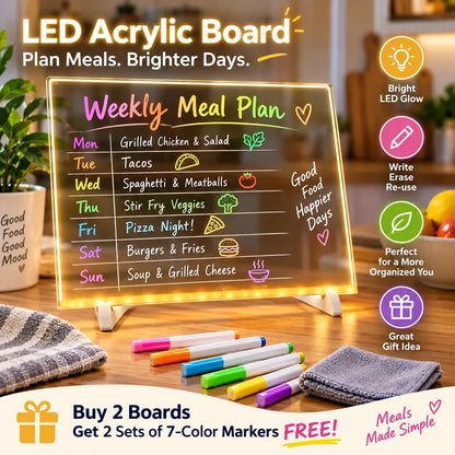 ✨ Reusable LED Message Board – Write, Glow, Wipe & Create Again