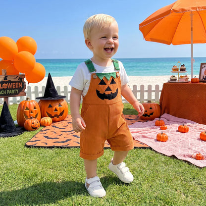 😈🎃 TODDLER HALLOWEEN DEVIL OVERALLS