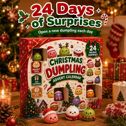 Christmas Advent Calendar 2026 – 24-Day Glitter Dumpling Squishy Surprise