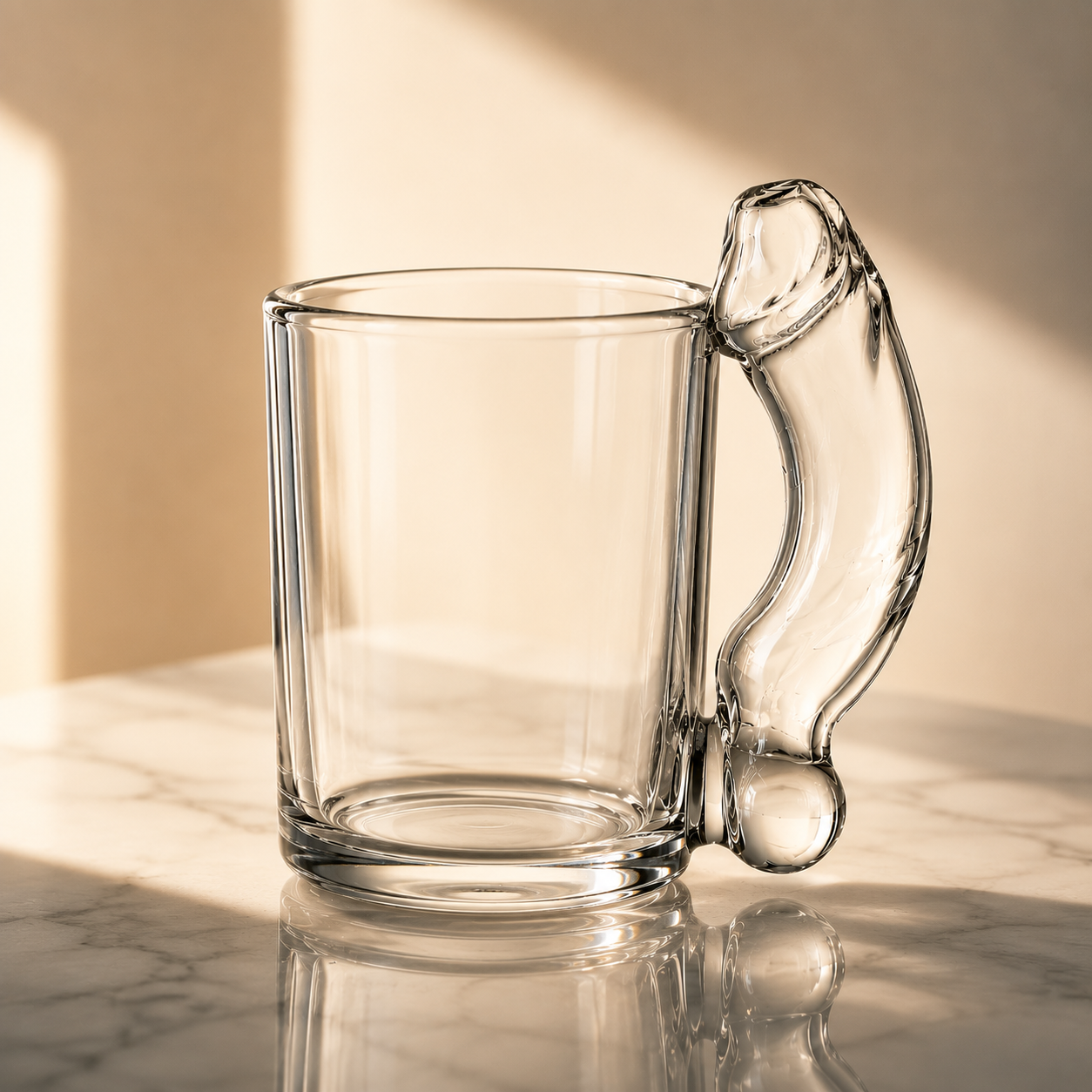 🍻 The Glass Everyone Talks About™ Funny D Handle Glass Mug 😂