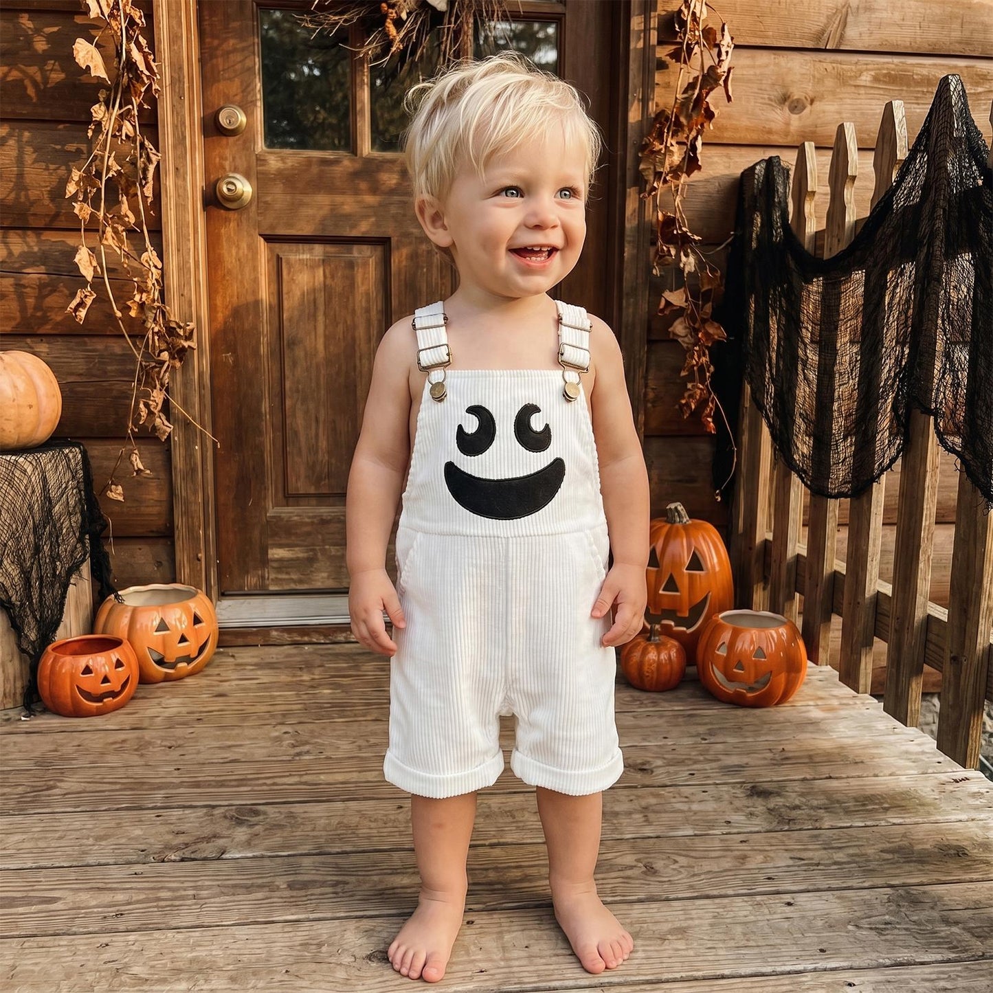 😈🎃 TODDLER HALLOWEEN DEVIL OVERALLS