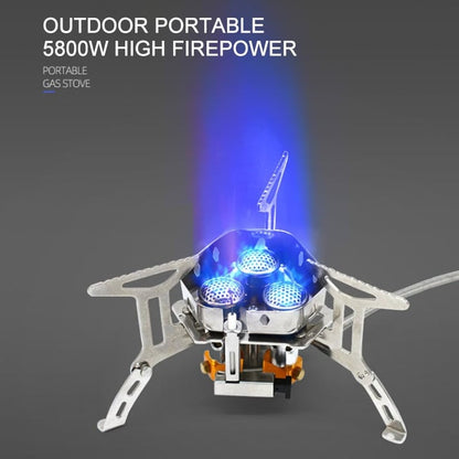 📢BUY 2 GET FREE SHIPPING ⏰Camping Gas Burner – 5800W, Piezo Ignition, Windproof 🔥