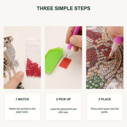 Festive Christmas Pearl Art DIY Kit