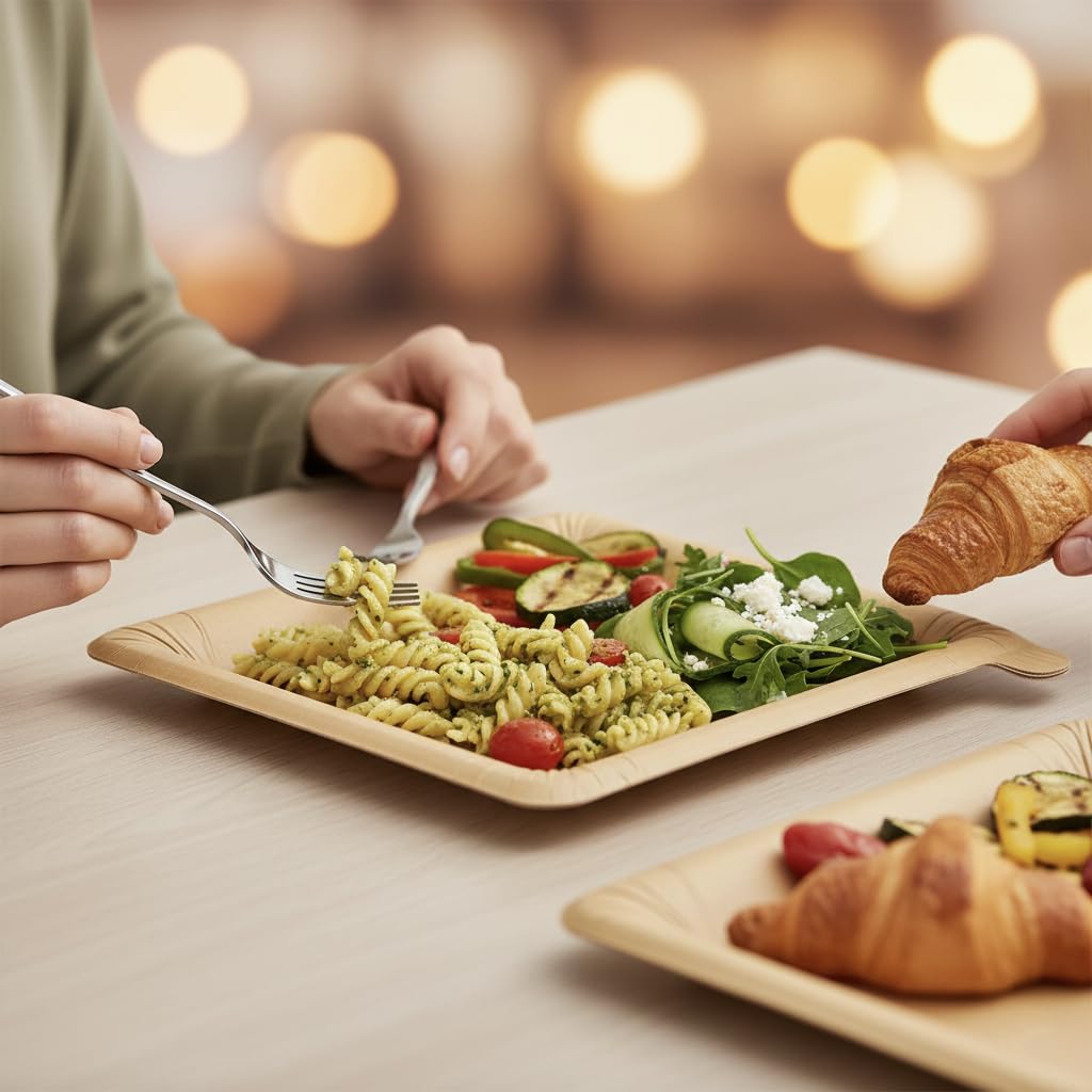 🍽️ Peel Plate Multi-Layer Reusable Dinner Plates