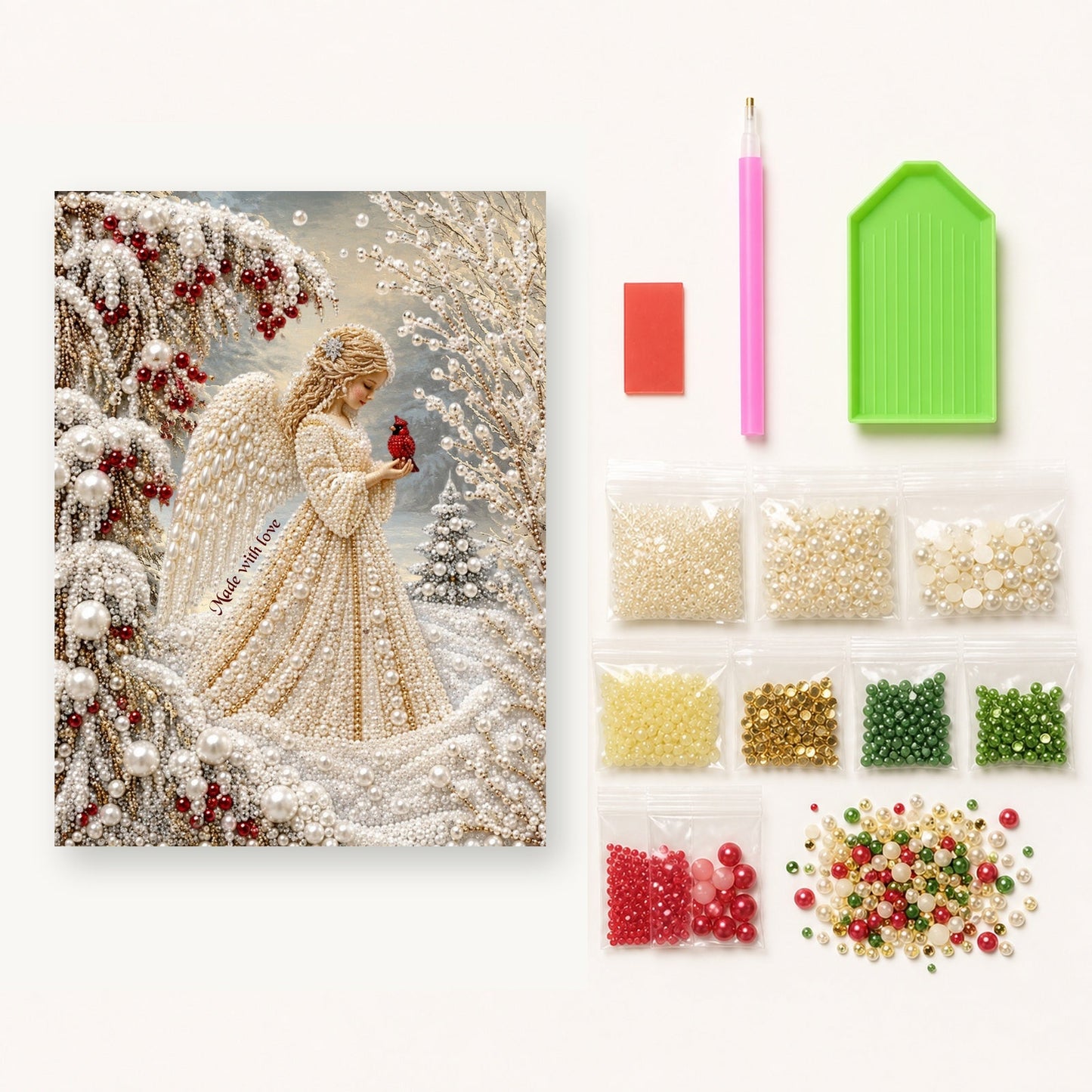 Festive Christmas Pearl Art DIY Kit