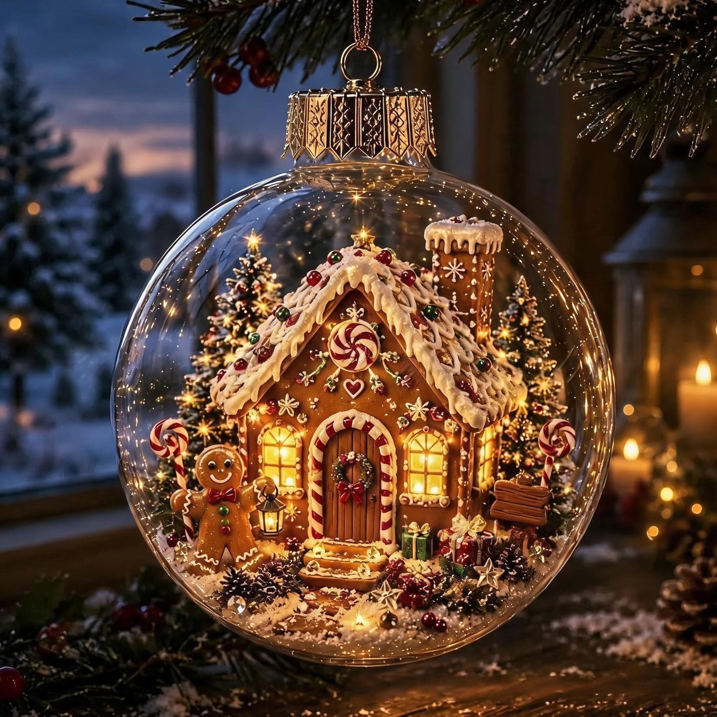 🔥HOT SALE - 🎄Glowing Christmas Diorama Ornament✨