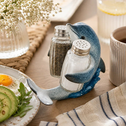 ⚡Hot Sales 🔥Coastal Animal Salt & Pepper Shaker Holder Set