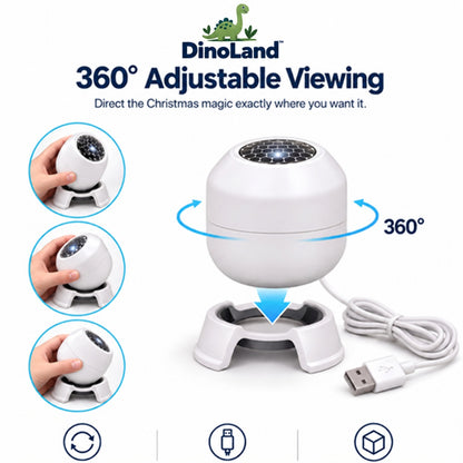 🦕✨Dinosaur Projector Light – 360° Rotating Prehistoric Adventure Night Light