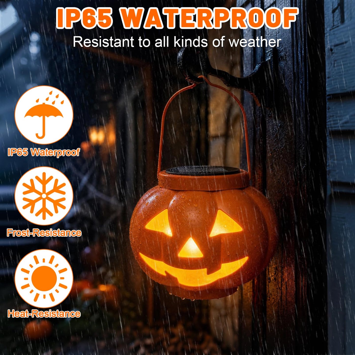 🎃 Light Up Your Halloween with Charming Solar Jack-O'-Lanterns!