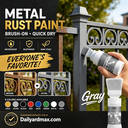 ⏳Time-Limited Special⏰Refresh paint surfaces in one simple spray!✨🏠Water-Based Metallic Silver Paint with Built-in Brush💥👍