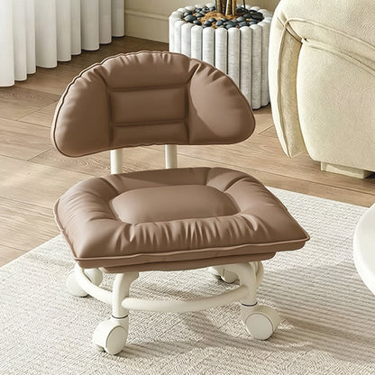 🪑Rolling Low Stool with Backrest – Padded seat & silent casters – Perfect for workshops, garages or studios – comfortable and mobile 🛠️✨