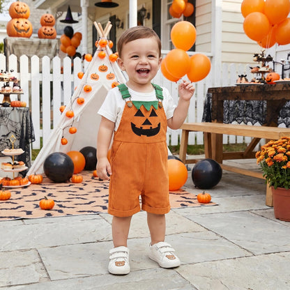 😈🎃 TODDLER HALLOWEEN DEVIL OVERALLS