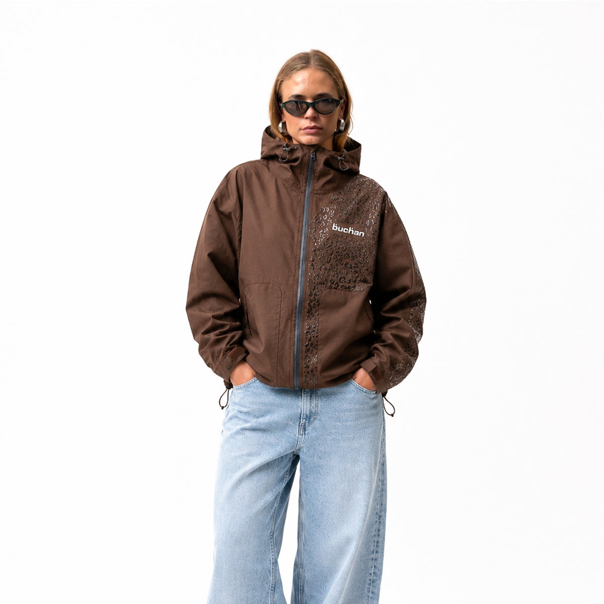 Water Reactive Cheetah Rain Jacket