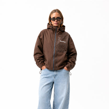 Water Reactive Cheetah Rain Jacket