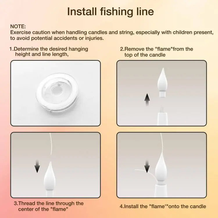 🪄🕯️ FLOATING FLAMELESS CANDLES WITH MAGIC WAND